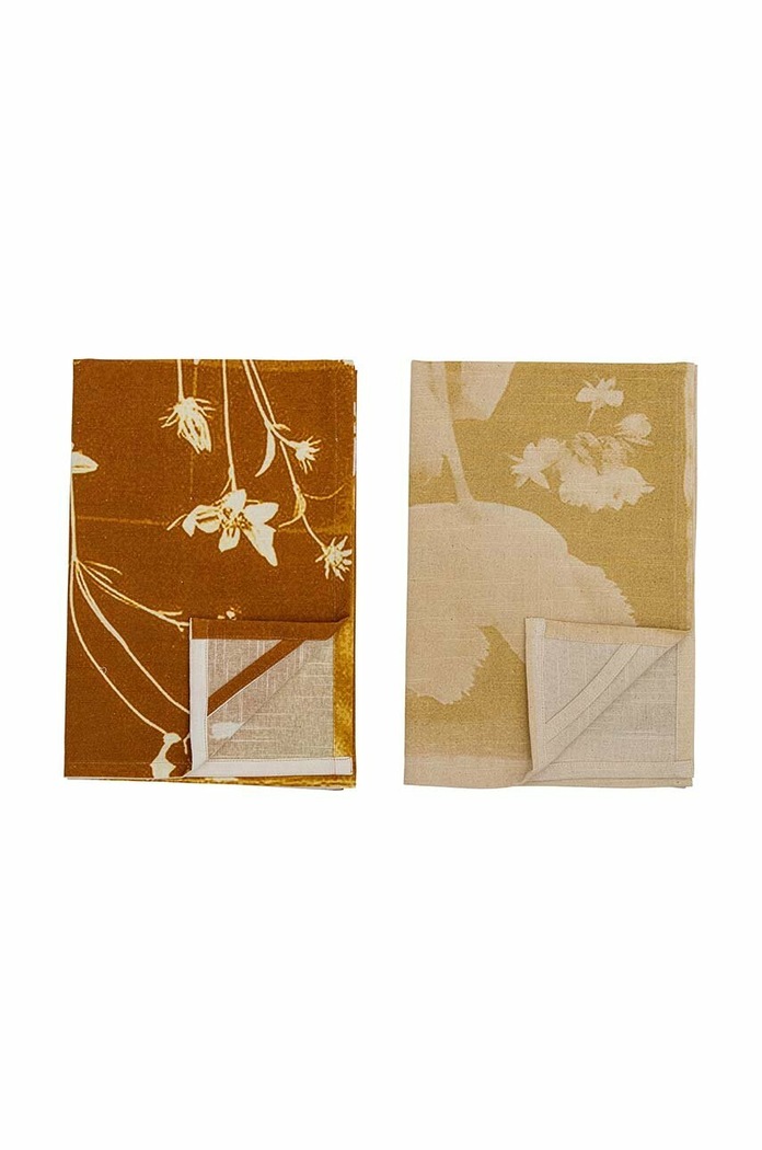 Bloomingville set asciugamani di carta pacco da 2 giallo 82057379