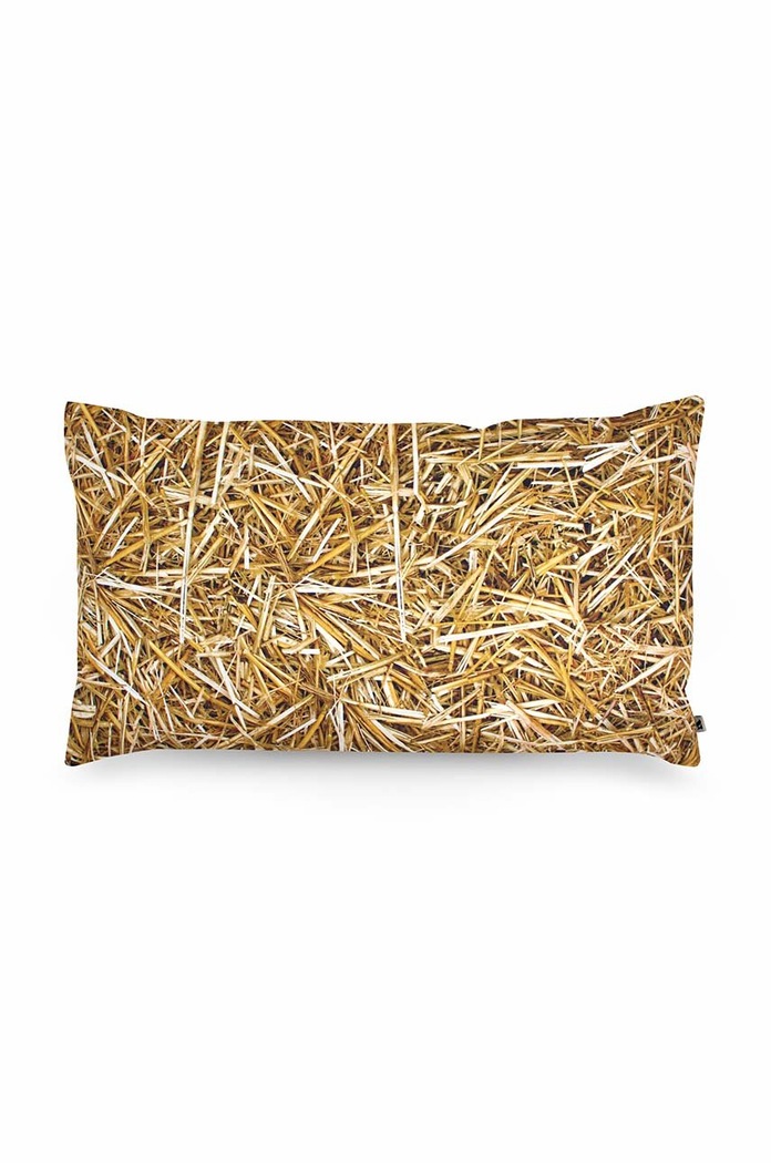 Foonka poduszka wypełniona łuską gryki Słoma 50x30 cm PG.50.S żółty AA00
