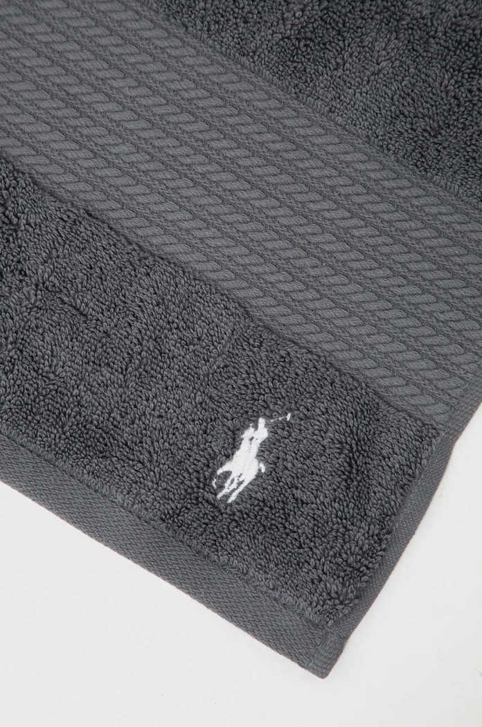 Bombažna brisača Ralph Lauren Guest Towel Player 42 x 75 cm 1007544 siva AA00