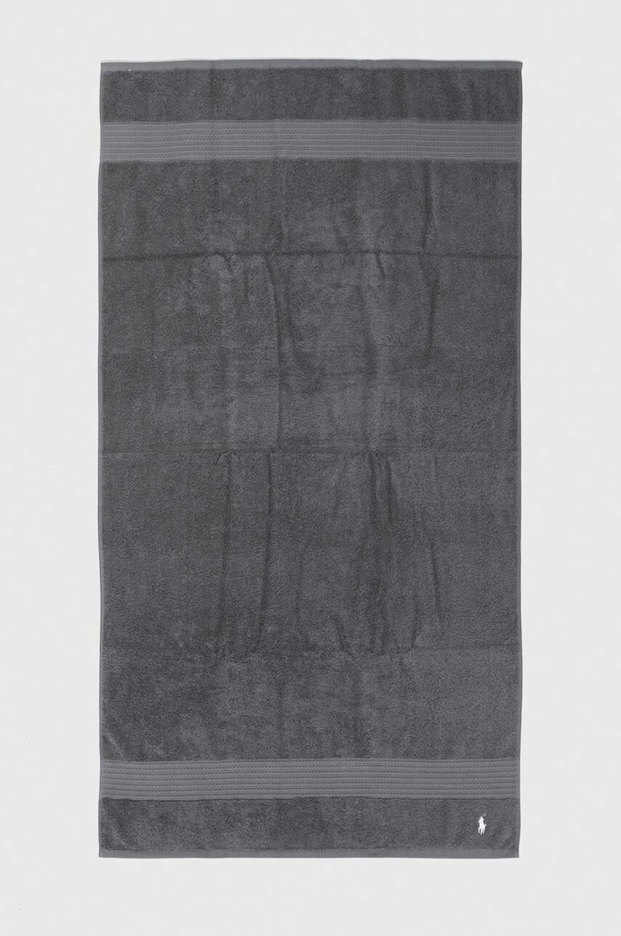 Velika bombažna brisača Ralph Lauren Bath Towel Player siva 1007547