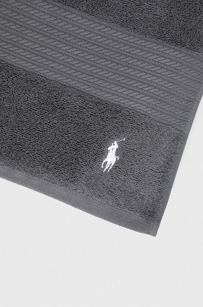 Velika bombažna brisača Ralph Lauren Bath Towel Player 1007547 siva AA00