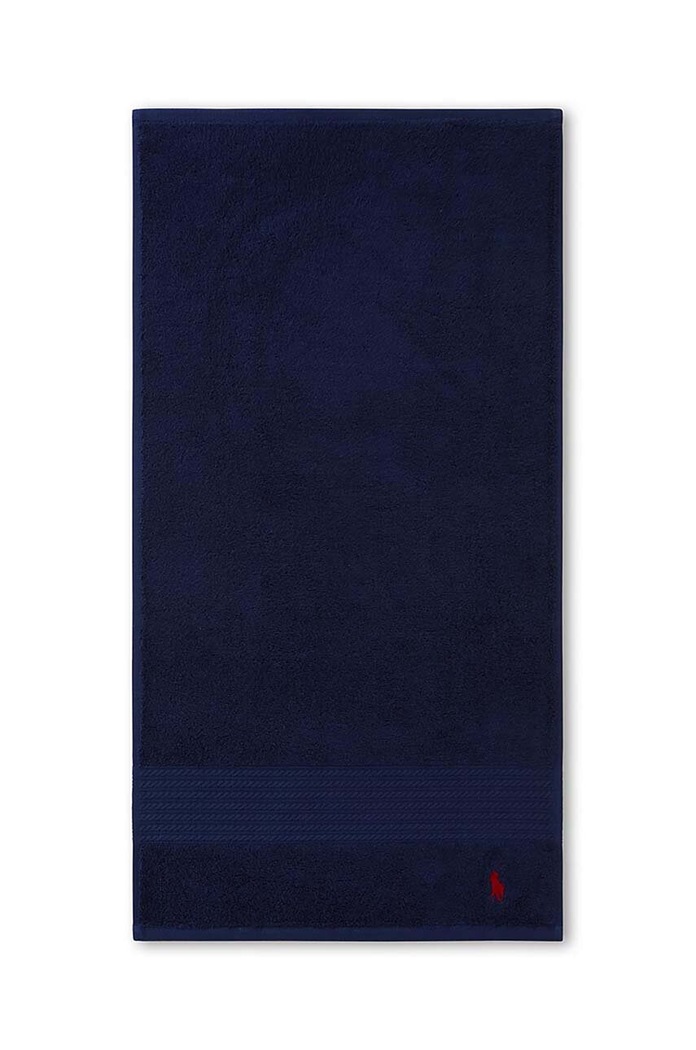 Majhna bombažna brisača Ralph Lauren Guest Towel Player mornarsko modra 838498