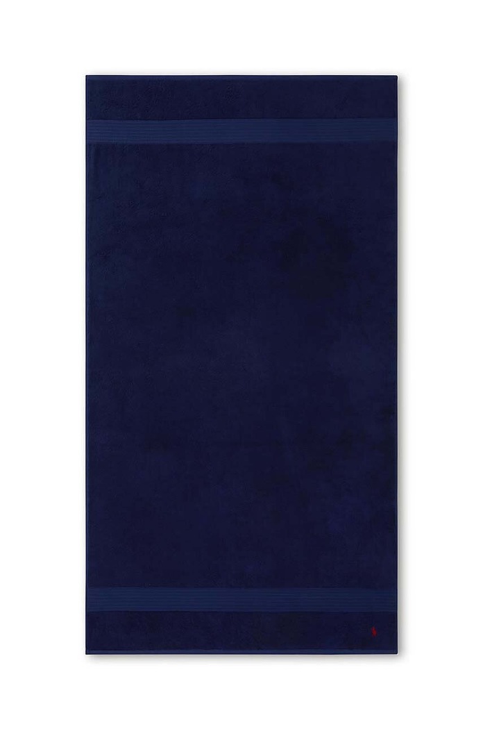 Velika bombažna brisača Ralph Lauren Bath Towel Player mornarsko modra 838541