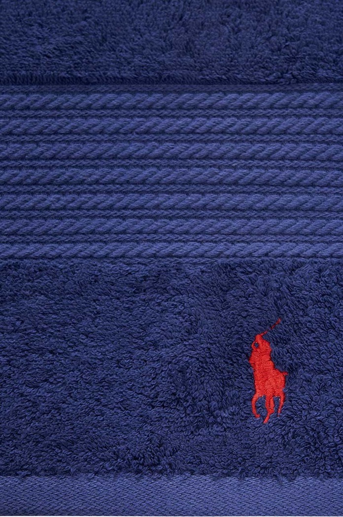 Velika bombažna brisača Ralph Lauren Bath Towel Player 838541 mornarsko modra AA00