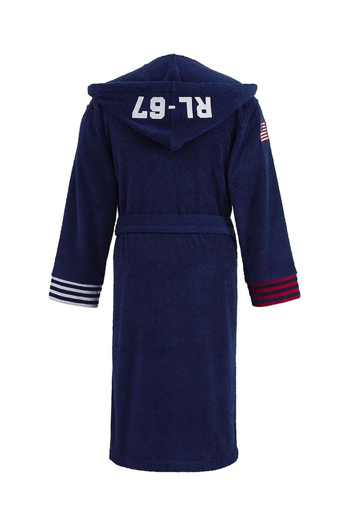 Βαμβακερό μπουρνούζι Ralph Lauren Travis 972986 σκούρο μπλε AA00