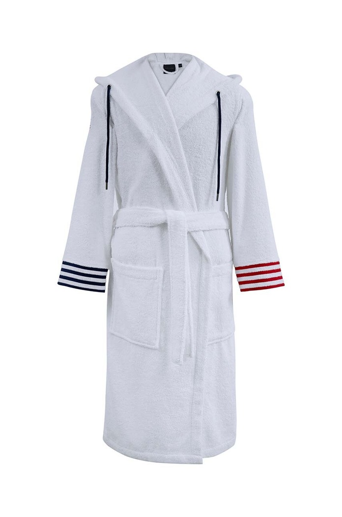 Bavlnený župan Ralph Lauren Travis biela 964735