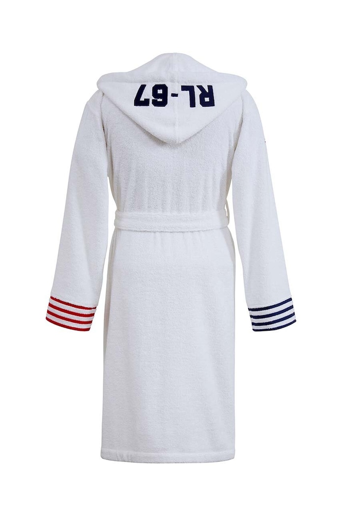 Bavlnený župan Ralph Lauren Travis 964735 biela AA00