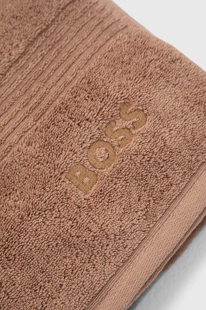 Koupelna Středně velký bavlněný ručník HUGO BOSS Bath Towel Loft 70 x 140 cm 1008815 hnědá