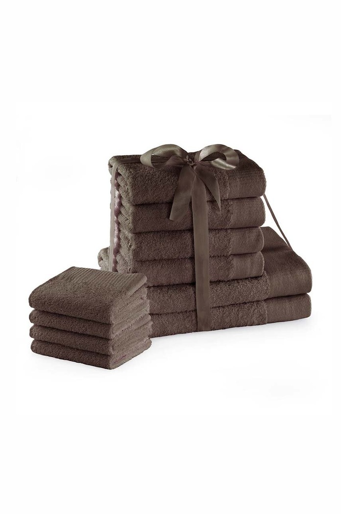 Zestaw Ręczników 10-pack brązowy 4251525428572