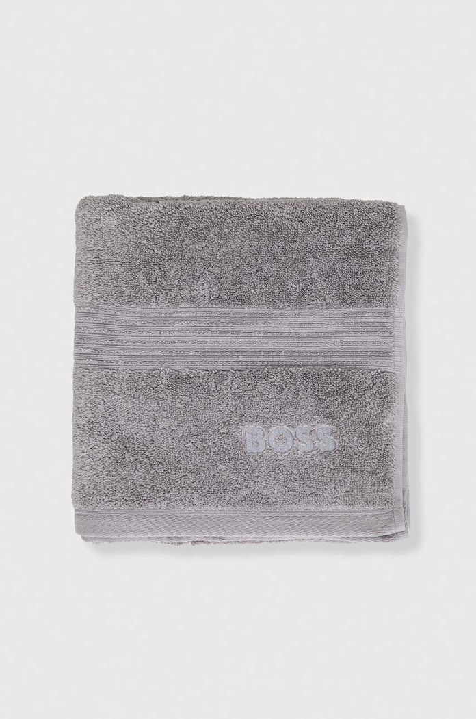 Malý bavlněný ručník BOSS LOFT 50 x 100 cm 1013444 šedá AA00