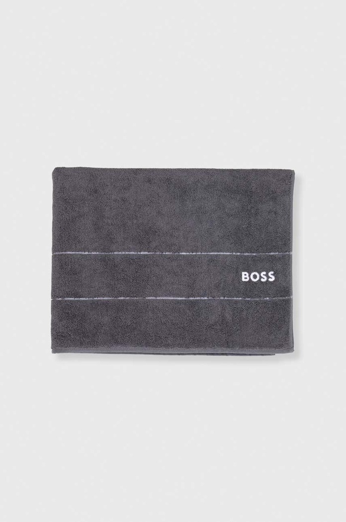 BOSS nagy méretű pamut törölköző PLAIN 100 x 150 cm 1011415 szürke AA00