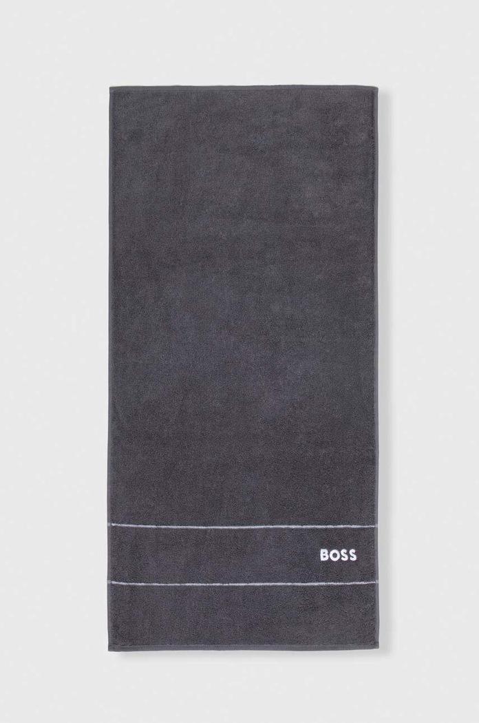BOSS Prosop mic de bumbac 50 x 100 cm gri 1011413