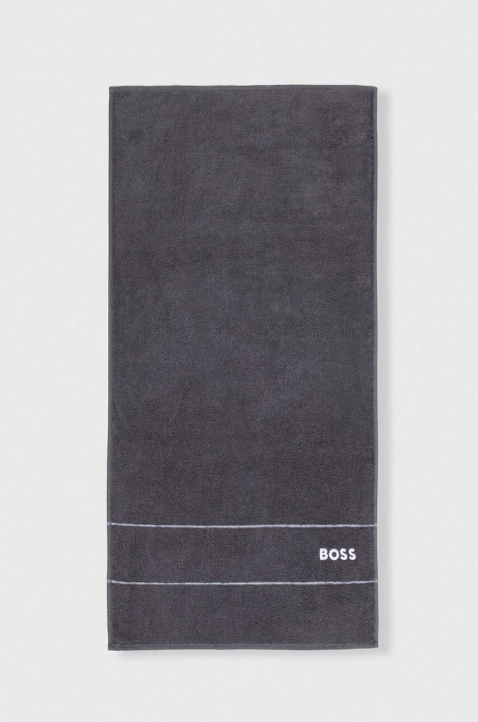 BOSS Prosop mic de bumbac 50 x 100 cm gri 1011413