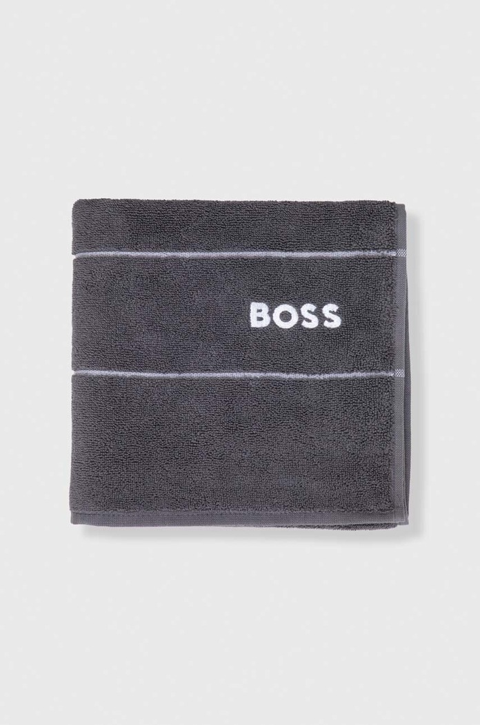 BOSS Prosop mic de bumbac 50 x 100 cm 1011413 gri AA00