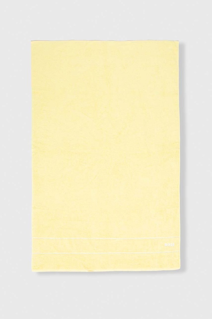 Velký bavlněný ručník BOSS PLAIN 100 x 150 cm žlutá 1011521