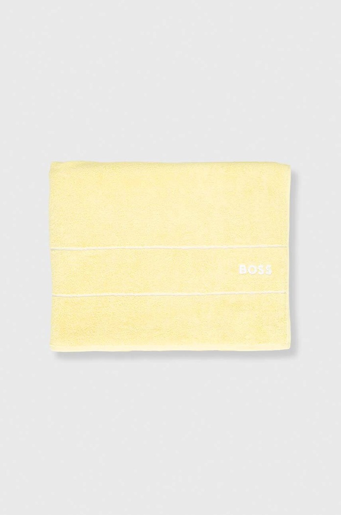 Velký bavlněný ručník BOSS PLAIN 100 x 150 cm 1011521 žlutá AA00