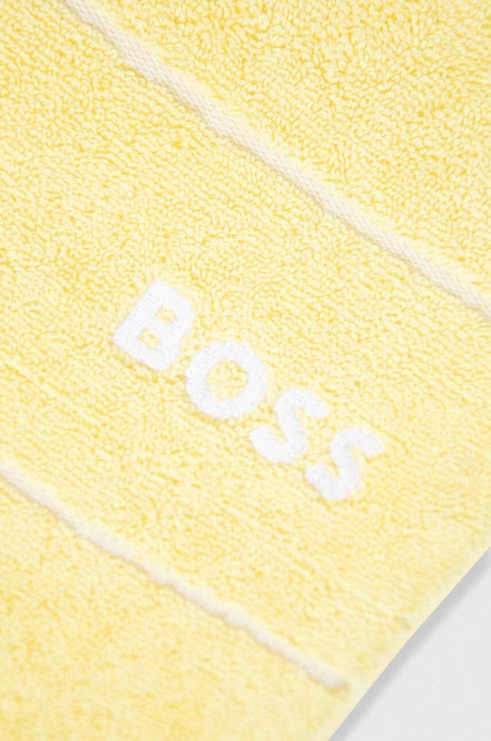 Koupelna Velký bavlněný ručník BOSS PLAIN 100 x 150 cm 1011521 žlutá