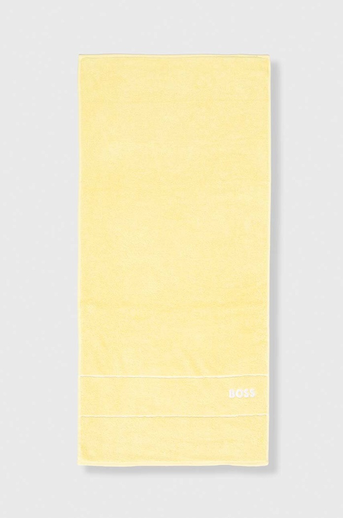 Malý bavlněný ručník BOSS PLAIN 50 x 100 cm žlutá 1011519
