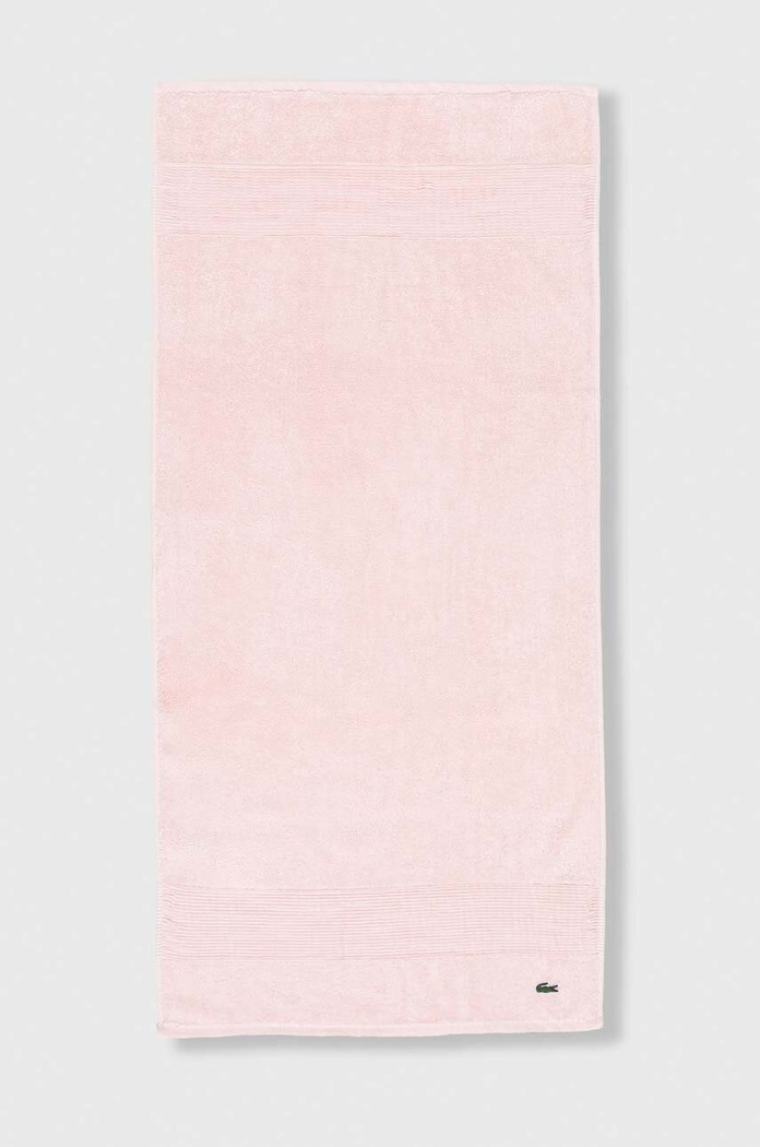 Malý bavlněný ručník Lacoste 50 x 100 cm růžová 972195