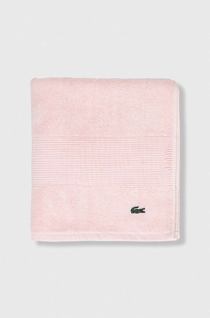 Malý bavlněný ručník Lacoste 50 x 100 cm 972195 růžová AA00