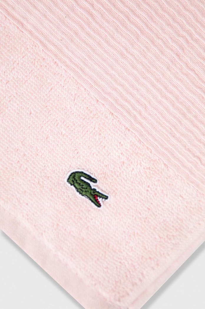 Koupelna Malý bavlněný ručník Lacoste 50 x 100 cm 972195 růžová