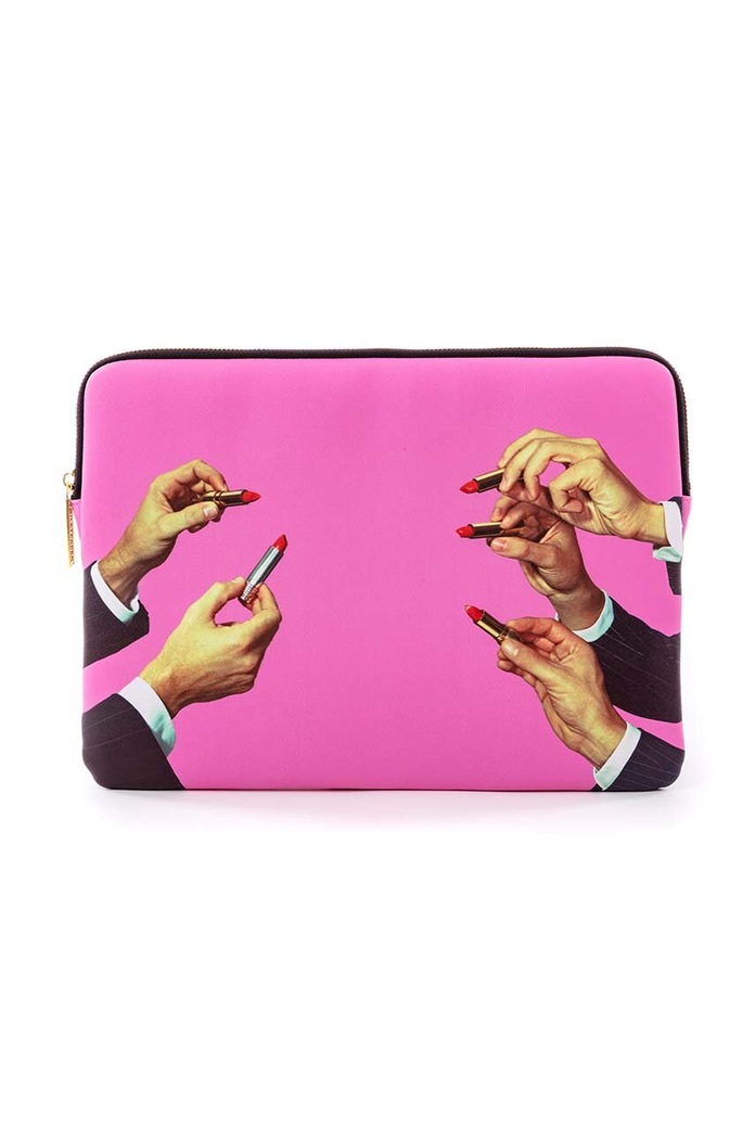 Seletti Pokrowiec na laptopa Lipsticks 34,5 x 25 x 2 cm multicolor 02563