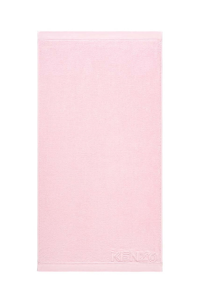 Kenzo mały ręcznik bawełniany Iconic Rose2 45x70 cm różowy 1033183.