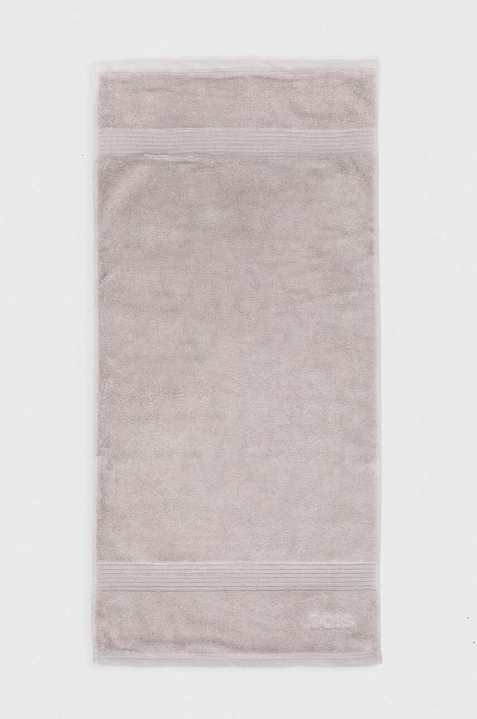 BOSS prosop mic de bumbac LOFT 50 x 100 cm gri 1013451