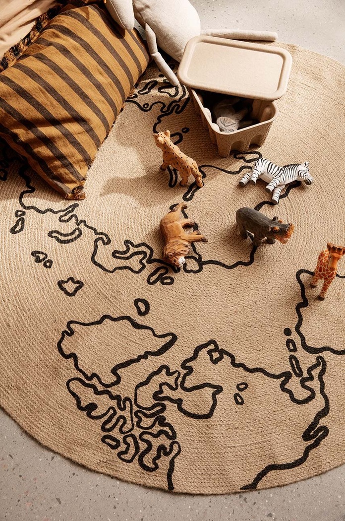 Dnevna soba in spalnica Preproga ferm LIVING Jute 1104263280 bež