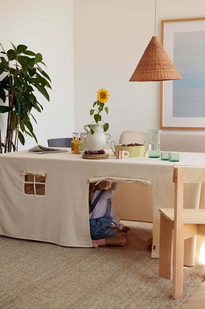 ferm LIVING față de masă Settle Table Cloth House bej 1104266482