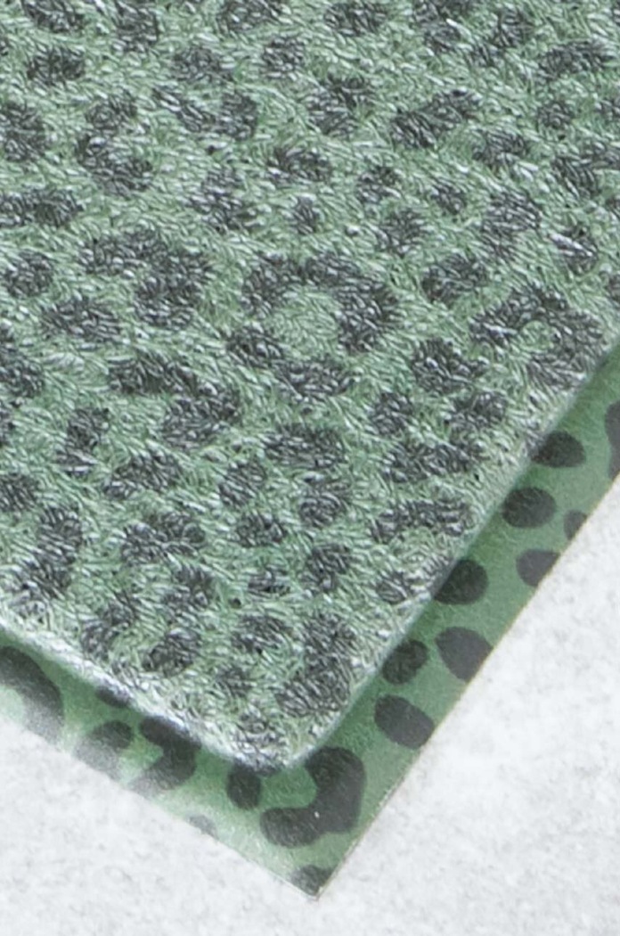 Dnevna soba in spalnica Krpa Artsy Doormats Green Leopard Doormat DMW.GREENLEO.7040 zelena