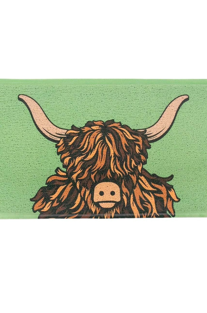 Rohožka Artsy Doormats Highland Cow Door viacfarebná DMW.HIGHLANDBROWN.7040