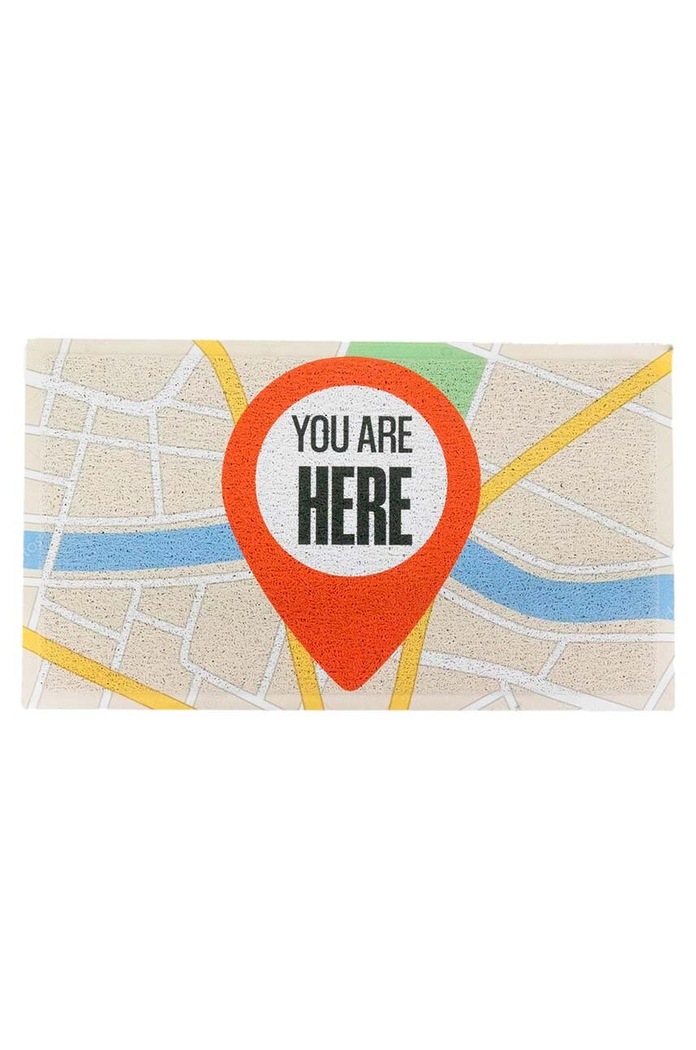 Rohožka Artsy Doormats You Are Here 70 x 40 cm viacfarebná DMW.YOUAREHERE.7040