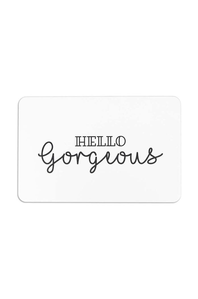 Килимок для ванної Artsy Doormats Hello Gorgeous 39 x 60 cm білий BATHW.HELLOGORG
