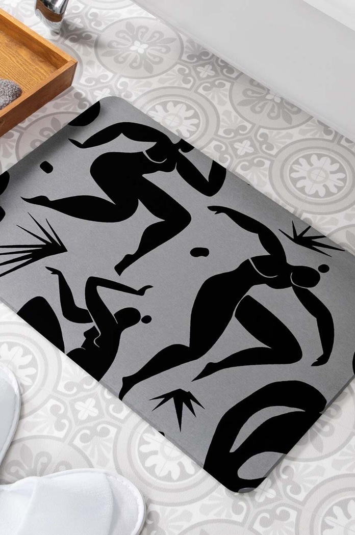 Килимок для ванної Artsy Doormats Abstract Bodies 39 x 60 cm BATHG.ABSBODIES сірий AA00