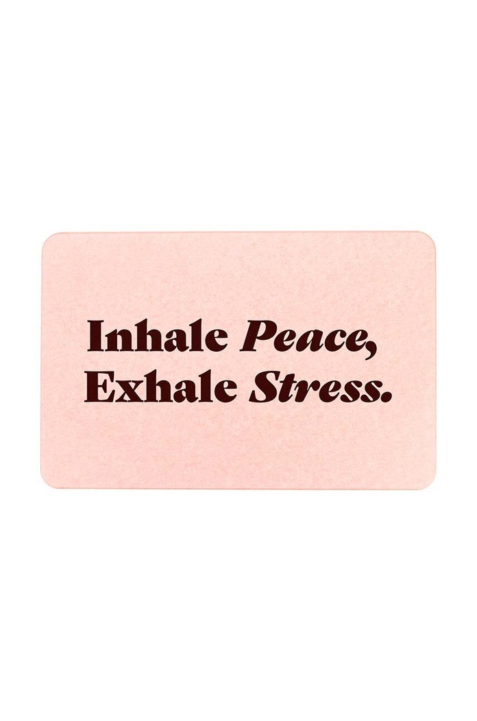 Kúpeľňová predložka Artsy Doormats Inhale Peace Exhale 39 x 60 cm viacfarebná BATHP.INHALEPEACE