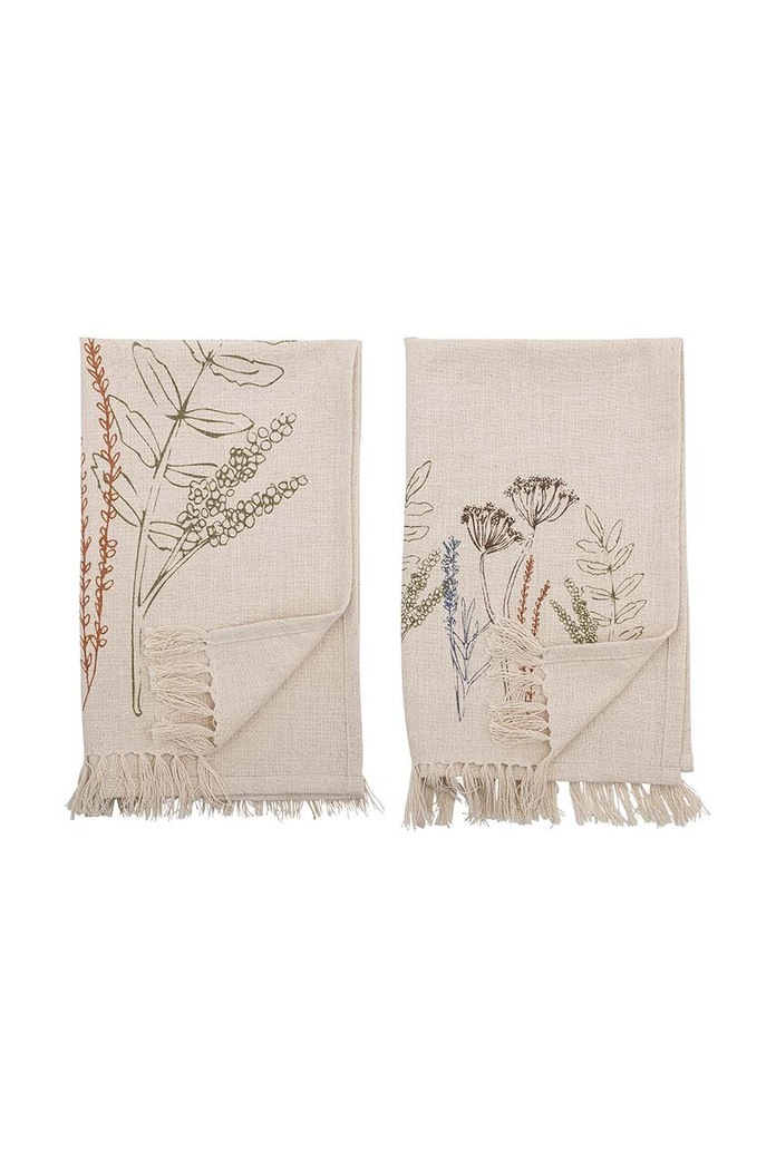 Bavlněná kuchyňská utěrka Bloomingville Bea 2-pack béžová 82062071