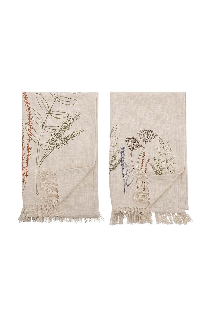 Bavlněná kuchyňská utěrka Bloomingville Bea 2-pack béžová 82062071