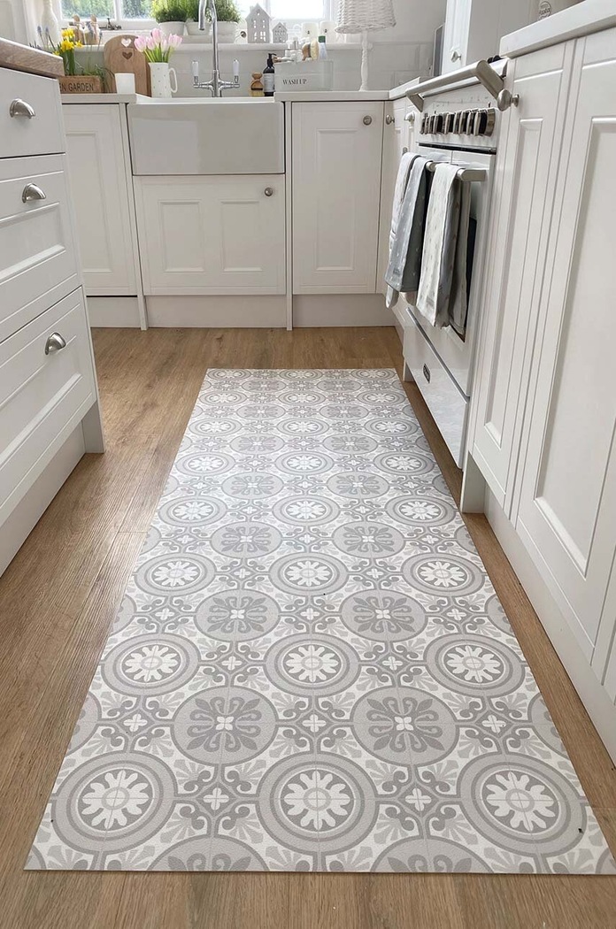 Podlahová rohož Artsy Doormats Sicily Vinyl Floor Mat V.SICILY.67145 sivá AA00