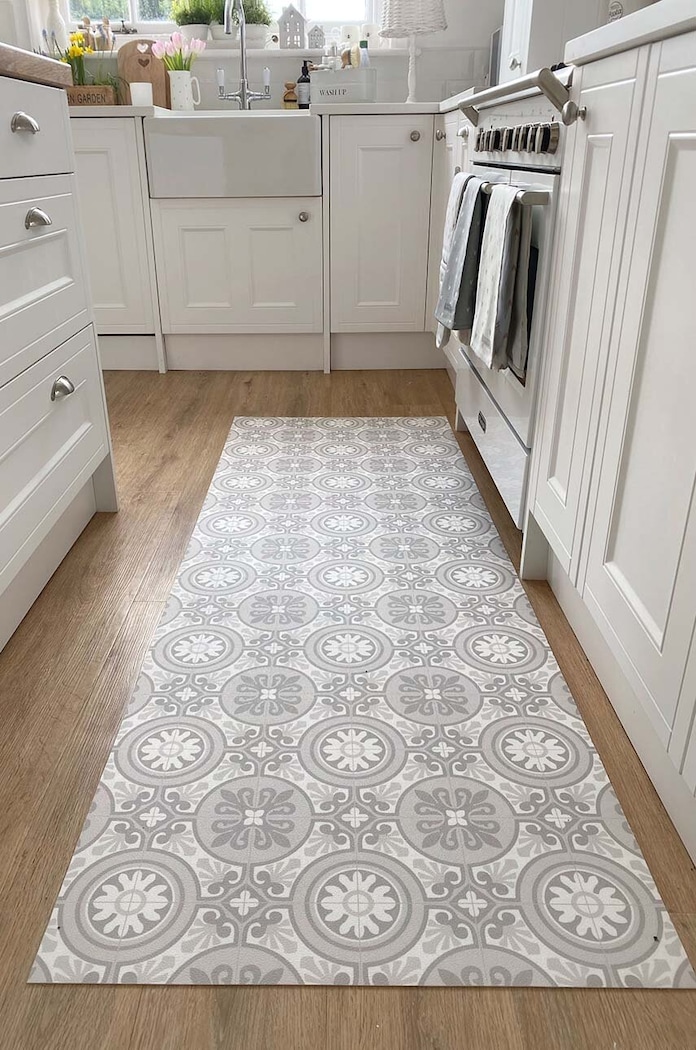 Podlahová rohož Artsy Doormats Sicily Vinyl Floor Mat V.SICILY.67145 sivá AA00