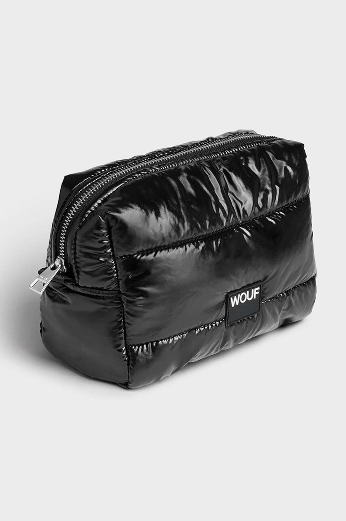 Kosmetická taška WOUF Black Glossy MBQ230046 černá AA00