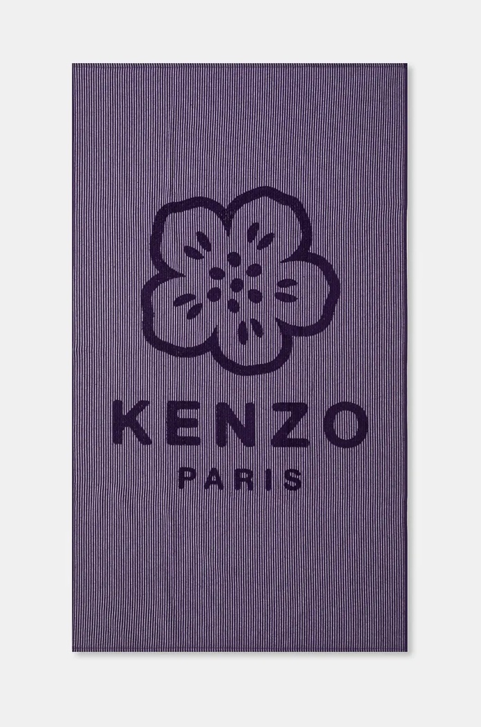 Голяма памучна кърпа Kenzo KHANKO Violet 90 x 160 cm виолетов 1043893