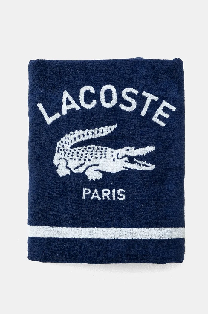 Velký bavlněný ručník Lacoste L Origine Methyle 90 x 160 cm 1043763 námořnická modř AA00