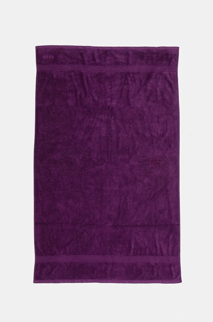 Velký bavlněný ručník BOSS Loft Dalhia 100 x 150 cm fialová 1041453