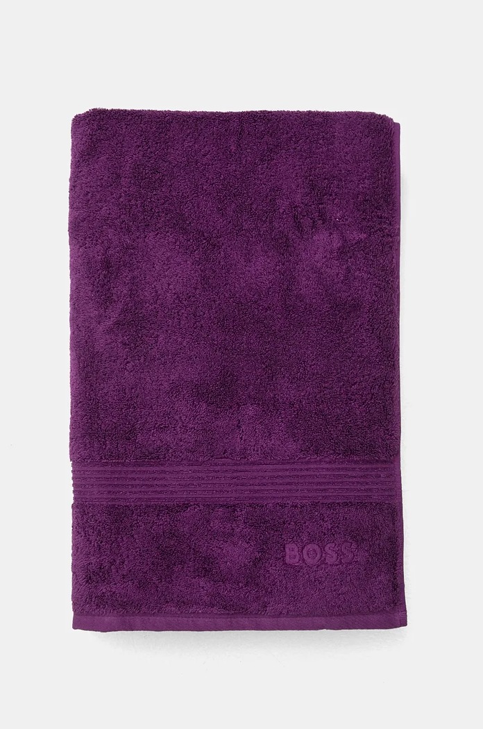 Velký bavlněný ručník BOSS Loft Dalhia 100 x 150 cm 1041453 fialová AA00