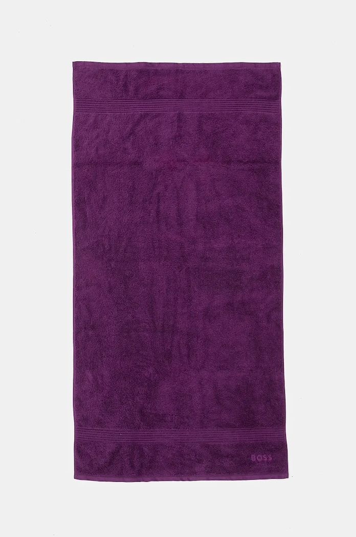 Středně velký bavlněný ručník BOSS Loft Dalhia 70 x 140 cm fialová 1041456