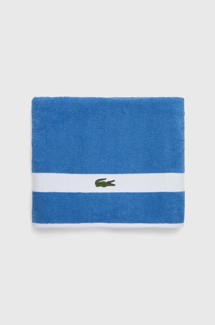 Středně velký bavlněný ručník Lacoste L Casual Aérien 90 x 150 cm 1033684 modrá AA00