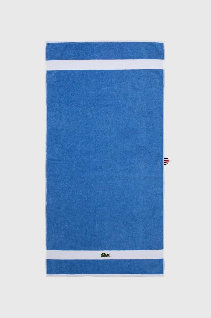 Lacoste średni ręcznik bawełniany L Casual Aérien 70 x 140 cm niebieski 1033685