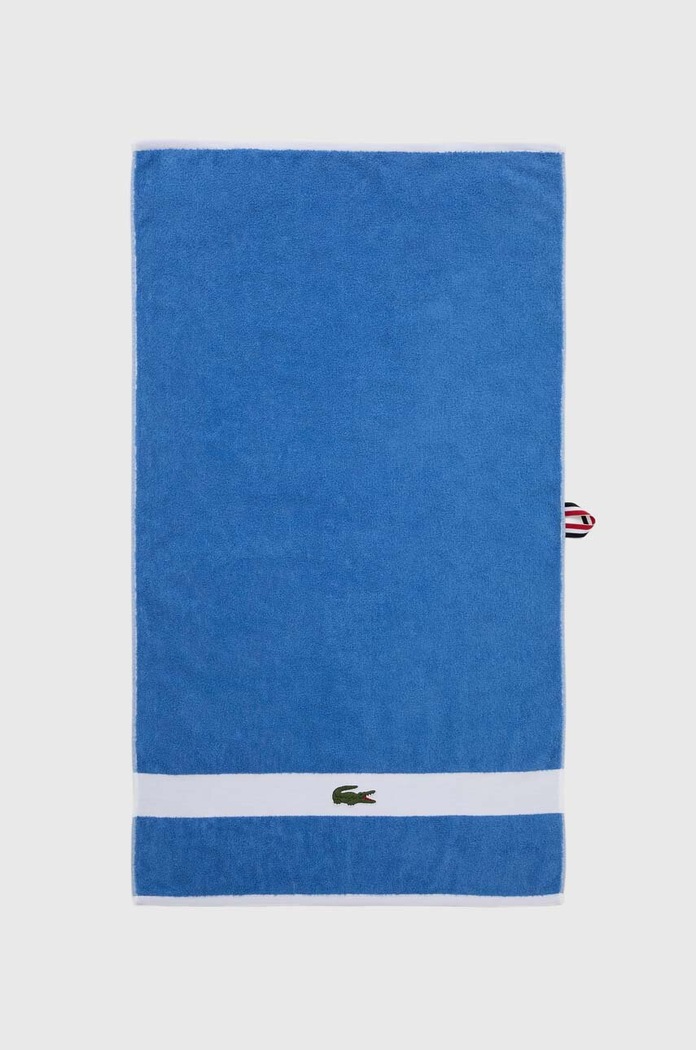 Malý bavlněný ručník Lacoste L Casual Aérien 55 x 100 cm modrá 1033686
