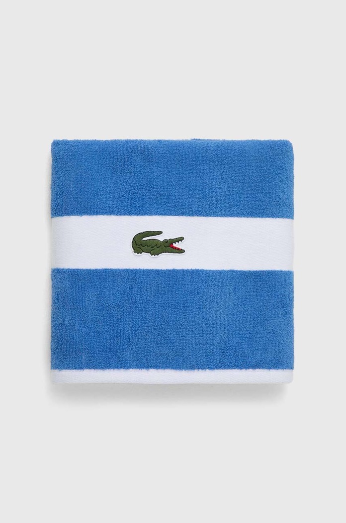 Malý bavlněný ručník Lacoste L Casual Aérien 55 x 100 cm 1033686 modrá AA00